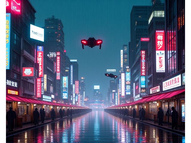 未来都市の風景やロボットがいる日本のSF映画シーン